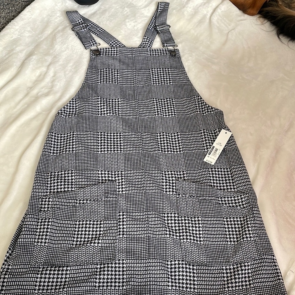 Printed Overall Dress, size: L (11-13)